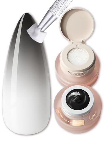 Lynis-Nailshop.de - Gel ombré noir - 2 g - Gel ombré noir pour Aura Nails et baby-boomer transparents - Parfait pour les designs classiques ombrés et les looks...