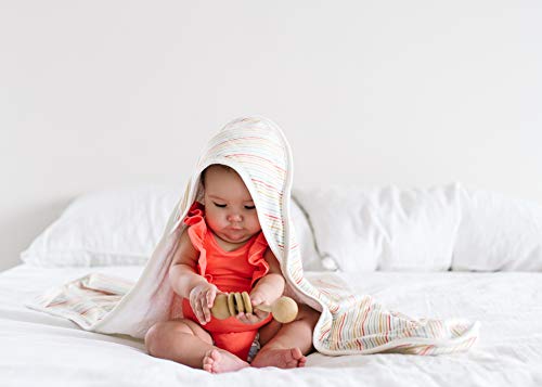 Image of Copper Pearl Premium Knit Hooded Bath Towel with Terry Cloth Interior Rainee