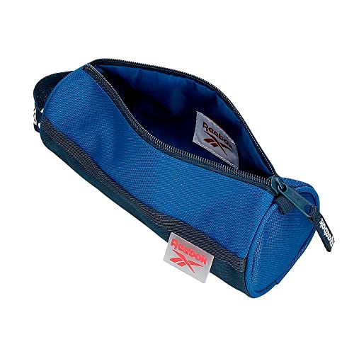 Reebok Atlantic Blue Round Pencil Case, 23 x 9 x 9 cm, Polyester - Image 4