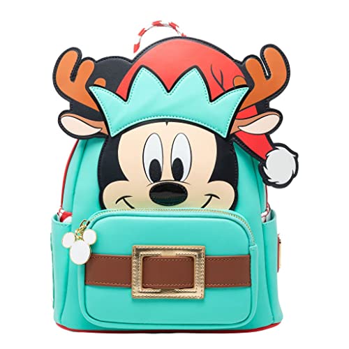 Loungefly Disney Light Up Mickey Mouse Reindeer Cosplay Backpack