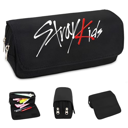 ADDLIVE Estuche Kpop Stray Kids, Negro , A