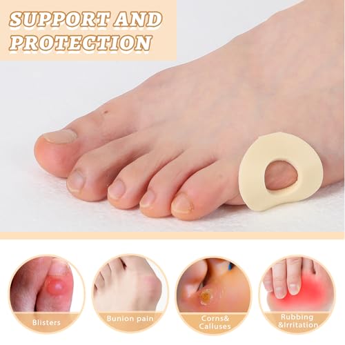 Image of Threlaco 60 Count Soft Foam Callus Cushions Round Corn Cushions Pads Water Resistant Self Stick Adhesive Callus Pads for Bottom of Foot Protect Corn from Rubbing and Friction for Men Women Foot Care