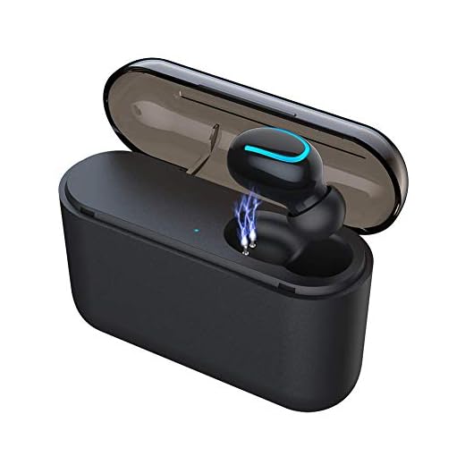 Eleproof Bluetooth Earpiece, Bluetooth 5.0 Wireless Earbud 100-Hour Playing Time Mini Single Bluetooth Earbud with Portable Charging Case Invisible Car Bluetooth Headset for Hands-free Calls (One Pcs)