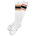 Produktbild Spirit of 76 Herren & Damen Sport Retro Skater Socken Hoch Baumwolle Tubesocks 39 40 41 42 Weiß - Orange - Grün Hi (M)