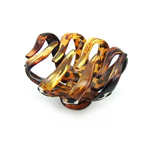 Noble Beautiful Big Large Elegant Temperament Women Ponytail Holder Hair Claw Clip(D104)(Leopard) miniatura 2