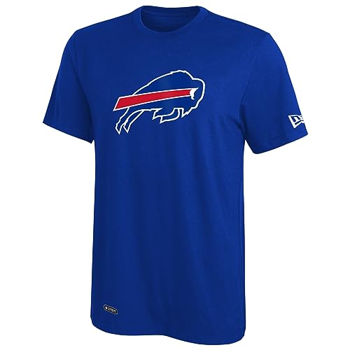 New Era NFL Football Men's Stadium Logo Short Sleeve Performance T-Shirt, Buffalo Bills, Large