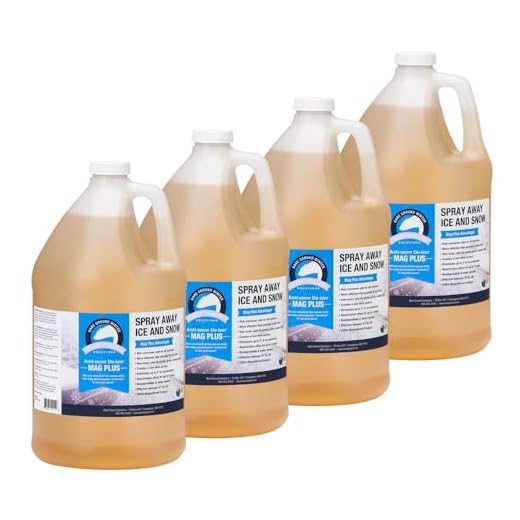 Bare Ground BGS-4 All Natural Anti-Snow Liquid De-Icer, 128 oz (1 Gallon) - Pack of 4
