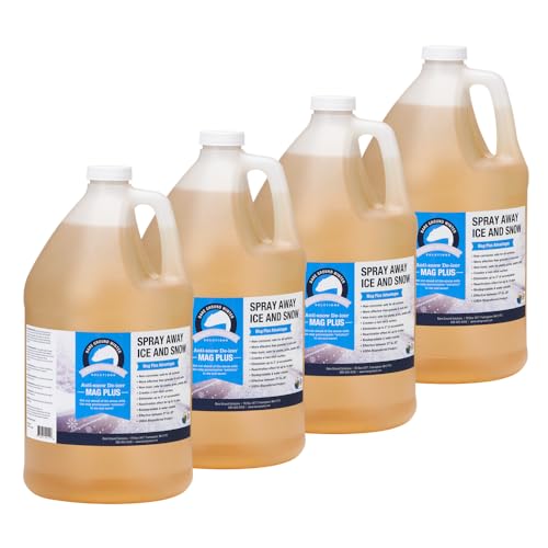 Bare Ground BGS-4 All Natural Anti-Snow Liquid De-Icer, 128 oz (1 Gallon) - Pack of 4