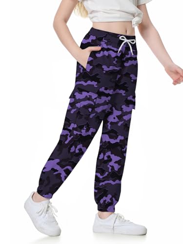 Image of SANGTREE Girls & Womens Printing Cargo Jogger Pants,6 Years - Women 2XL