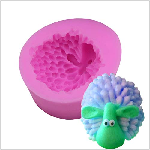 ANNIUP Moldes de silicona 3D para fondant de ovejas, moldes artesanales hechos a mano para jabón, caramelo, chocolate, arcilla, pasta de goma, azúcar, decoración de pasteles, herramientas para hornear Cover