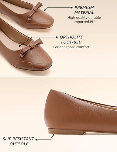 Image of Symbol Premium Women's 'Desk to Dinner' Flat Ballerinas (Ballet Flat|Ortholite Insole)