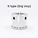 1pcs BF Stepp XL15 XL Synchronous Pulley Aluminum Alloy Synchronous Pulley (5mm+M5)