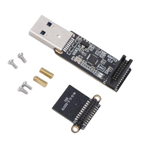Garosa USB3.0-Kartenleser-Programmierer für MKS EMMC 32 GB Speichermodul, Hochgeschwindigkeits-3D-Druckerzubehör, Kompatibel mit KLP1 QIDI-Druckern