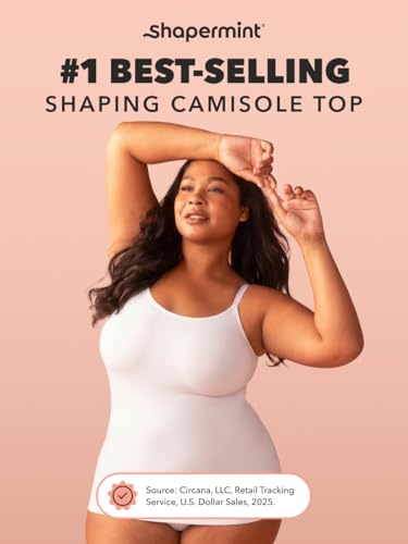 Image of SHAPERMINT Womens Tops - Scoop Neck Cami Body Shaper for Women, Shapewear Tummy Control, Camisole Tank Tops for Women
