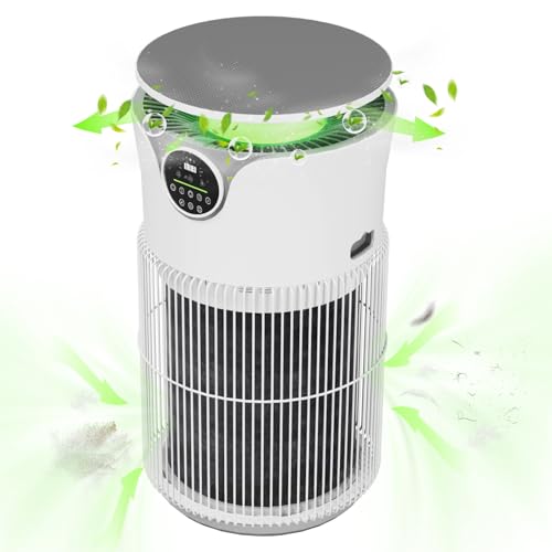 Purificador Ionizador E Ozonizador De Ar, 40m², Purificador de Ar para Pet com Controle por App Tuya WiFi, HEPA H13, UV Sterilizador, PM2.5 - Elimina Pelos, 400m³/h CADR, Bivolt