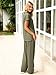 Glamaker Womens 2 Piece Loung Set Summer Two Piece Airport Matching Outfit Loose Cute Track Suit Trendy Fashion 2025(Army Green,Small)