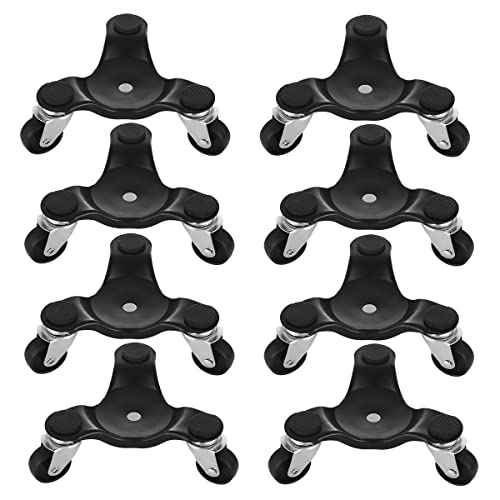 FactorDuty 8 Pack 3 Wheel Mover's Dolly Moving Furniture Dolly Furniture Mover