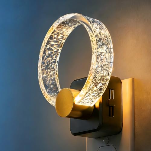 Image of DORESshop LED Night Lights Plug Into Wall，Acrylic Decorative Night Light