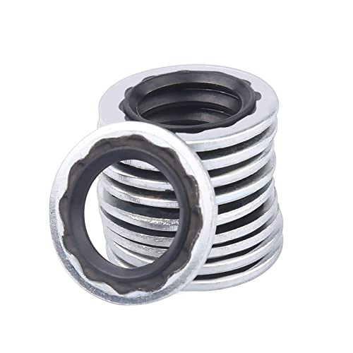 Image of 36Pcs A /C Gasket Assortment, Air Conditioning Compressor Port Seal Washer Kit Bonded Seal Gasket Assortment