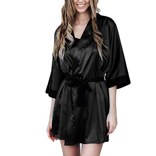 Ropa de Dormir 2019 Mujer, Media Manga Pijamas de una Pieza Cuello...