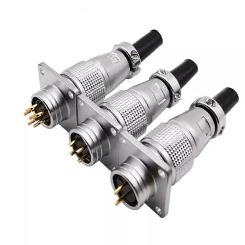 Conector PLS24 WS24 metálico tipo Aero Socket Plug M24(P24-6P) 8