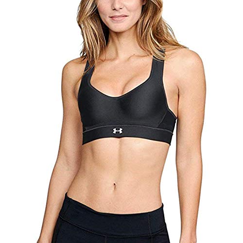 Under Armour Warp Knit Womens High Impact Sports Bra Style 1311821 Black 36C