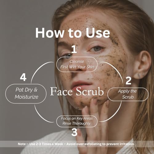 Image of Khadi Walnut Face Scrub 100 gm | Anitoxidants & Vitamin E | Nourishes & Brightens for Glowing Skin | For Dead Skin Cells & Clog Pores | All Skin Types | Exfoliating Scrub for Men & Women