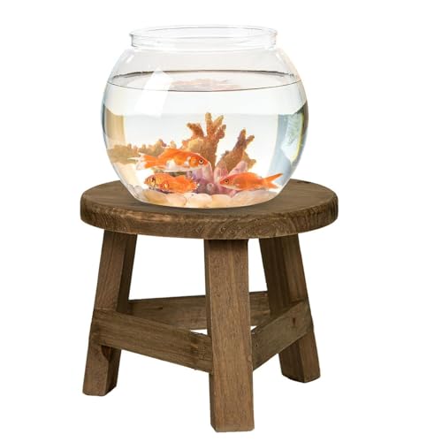 Qkbuza Taburete de madera para flores, rústico, soporte básico, taburete para plantas, taburete de madera, taburete decorativo, taburete macizo, taburete de madera, mesa auxiliar, taburete para