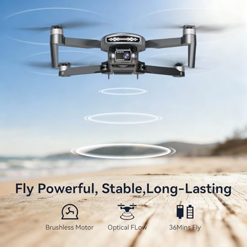 GPS Drone with Camera for Adults 4k,Brushless Motor, Auto Return Home, Follow Me,Optical Positioning,5G FPV Video Transmission,120°FOV Camera, 90°Adjustable Lens,2Batteries, Carrying Case,Under249g - Image 7