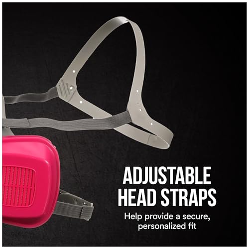 3M P100 / OV / AG Multi-Purpose Reusable Respirator 62023 Medium Size NIOSH-APPROVED P100 / Organic Vapor / Acid Gas Rated Filters Adjustable Head Straps Comfortable & Lightweight (62023H1-DC)