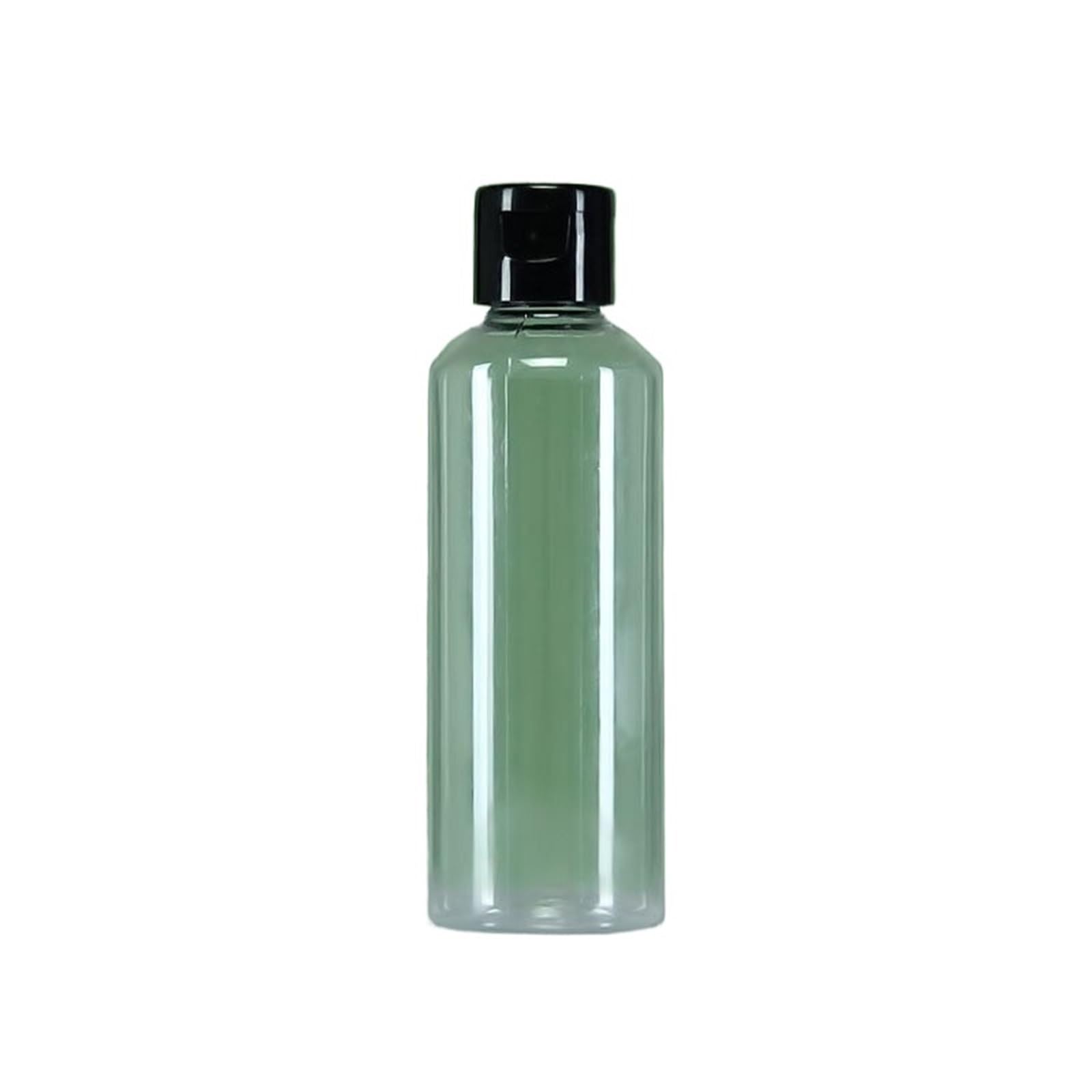 XIEHYA 8pcs 100ml PET Plastic Bottle Lotion Dispensing Hand Gel Small Flip-Top Travel Toiletries Storage Bottles For Toiletries(Black)