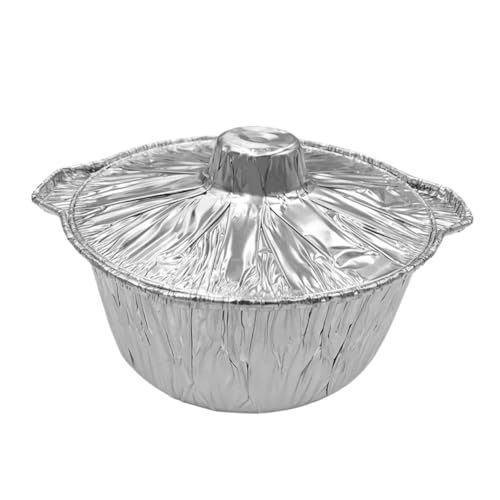Baluue 使い捨てアルミホイルバーベキューパン 蓋付き 高耐熱保存容器 バーベキュー パーティー用食品保護ケース