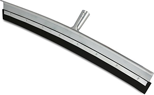 Image of Unger Professional AquaDozer Max Kit, 36 inch Smooth Surface Curved Floor Squeegee and 48 inch Dual End Pole, Rubber Blade Scrubber and Broom for Concrete, Asphalt, and Tough Cleaning Jobs