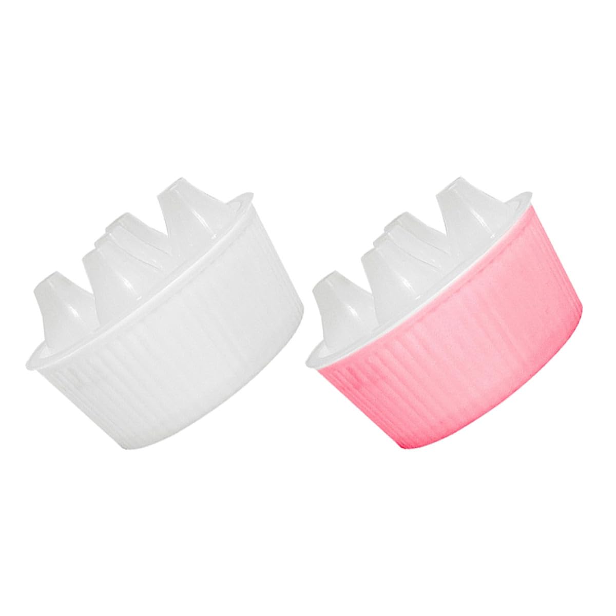 2pcs Hydroponic Tulip Bulb Planter Pots 5-hole Plastic Succulents Flower Pots White Pink 15.5cm Diameter Indoor Decorative Desk Gardening Containers