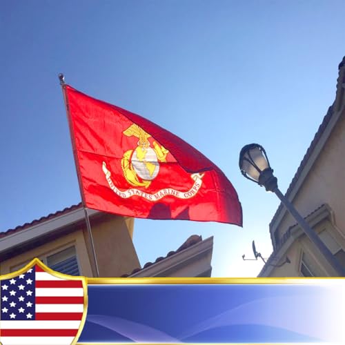 Drapeau du Corps des Marines petit format en polyester robuste VOLTA