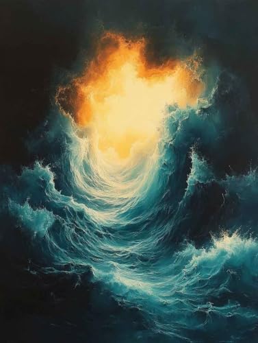 Diamond Painting Océan grand format 100x135 cm pour adulte bby26055L