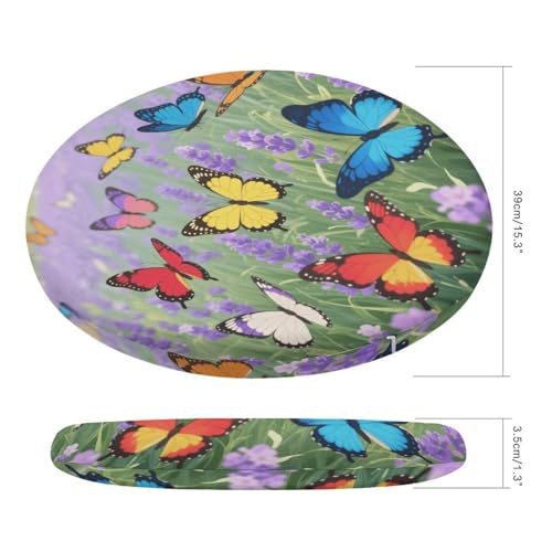 Cojín de asiento con mariposas para sofá y terraza exterior transpirable 3