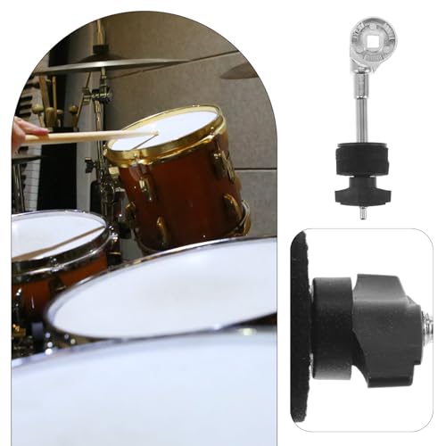 Soporte para pierna de batería Ipetboom con cabeza para atril de platillos, accesorio estable de metal para instrumentos de percusión y montaje de platillos miniatura 6