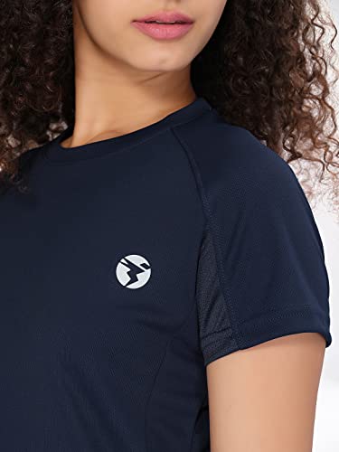Image of TECHNOSPORT Women's 100% Polyester Regular Fit T-Shirt