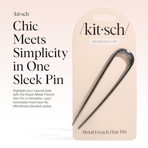 Kitsch French Pin für Damen - Hämatit, 1 Stück – Ansicht 2