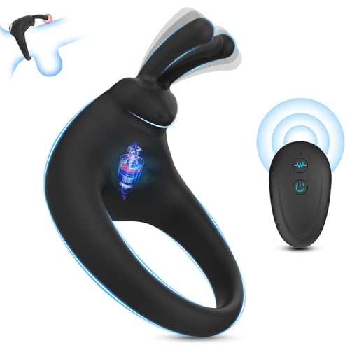 Stretchy Vibrating Cock Penis Ring Vibrators with 10 Vibration Modes, Male Couples Adult Sex Toys Toy, Men Male Pleasure Enhancing Ring Sex Toys4mens UK Toys4couples Men & Women