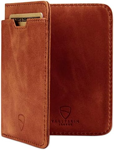 Vaultskin City Slim Leather Bifold RFID Wallet for Men, GBP Euro