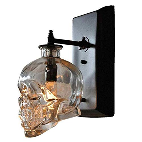Aplique De Pared De Cristal Dorado E27 - Para Dormitorio, Salón O Pasillo, Sin Bombilla