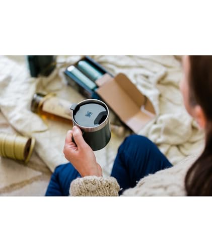 Image of STANLEY Stay-Hot Camp Mug | Press Fit Drink Through Lid | Cup for Coffee, Tea and Drinks | Insulated Stainless Steel Coffee Mug | BPA-Free