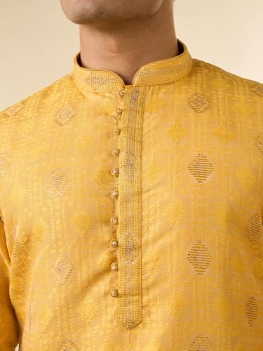 Image of DIWAS BY MANYAVAR Men's Brocade | Jacquard Weave Kurta (1pc)