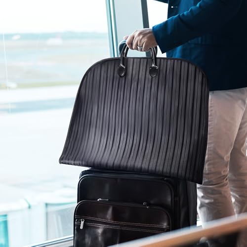 Custom Name Suit Travel Bags for Men Groomsmen Gifts Leather Handle Personalized Suit Bag Travel Mens Garment Bag Waterproof Oxford Cloth Suit Bags for Men Travel Bag for Suit Father of The Groom Gift3