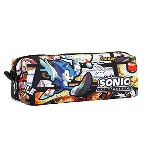 KARACTERMANIA Sega-Sonic Vintage-Astuccio Quadrato FAN, Multicolore