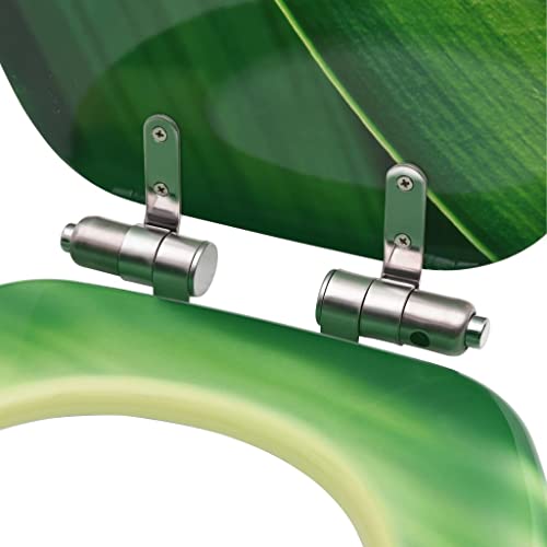 Abattants WC avec couvercle à fermeture douce MDF vert x2 - 8