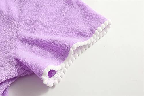 Little Girls Swim Cover Up Kids Swimsuit Coverup Zip Up Beach Bathing Suit Hooded Bathrobe Absorbent Beach Dress Baby3