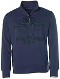  Signum Herren Sweatshirt Sweater Troyer -City Tour Guides- Peacoat M